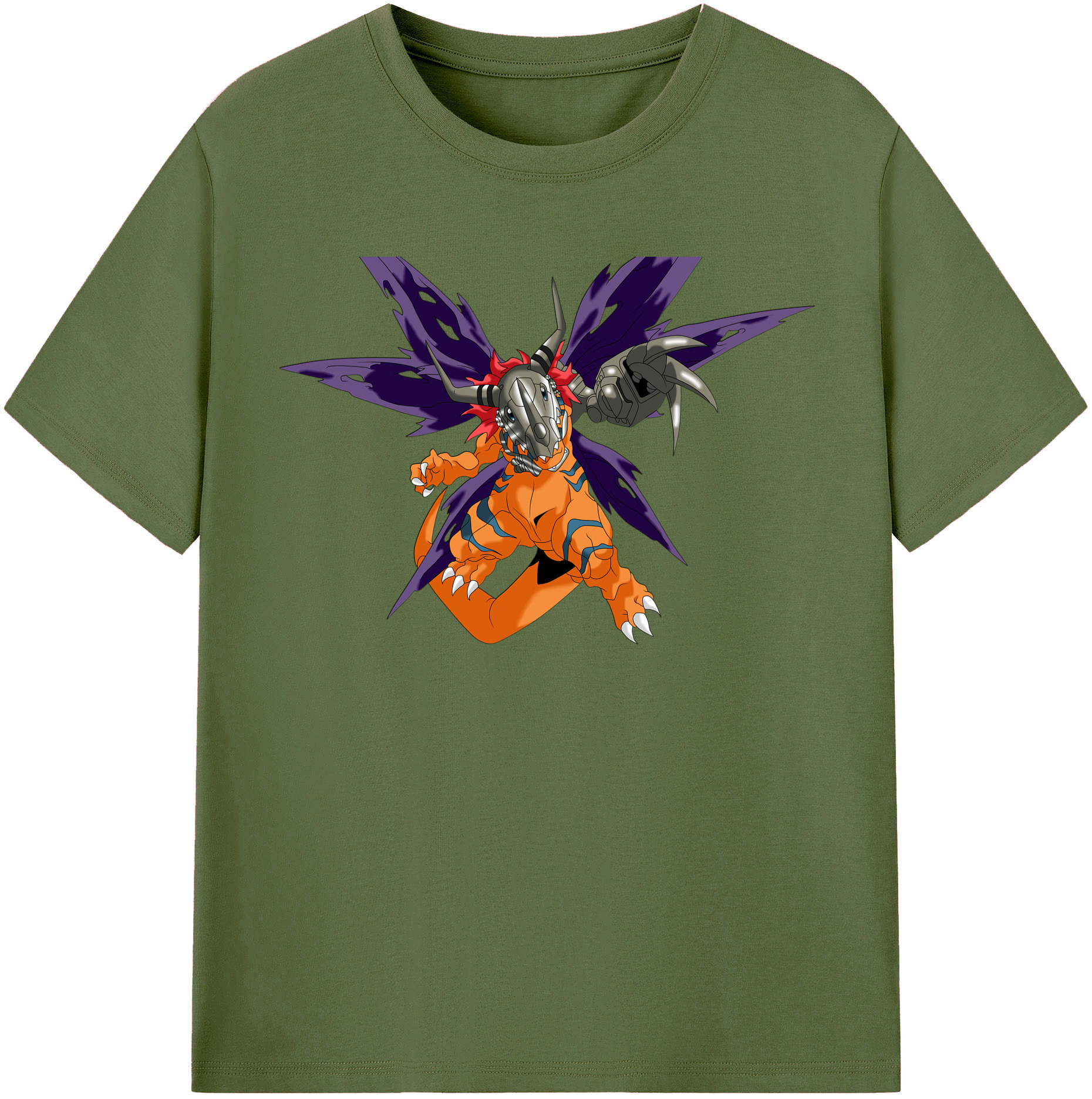 （画像用） Digimon デジタルモンスター/デジモン 綿100％半袖Tシャツ（フロントプリント）